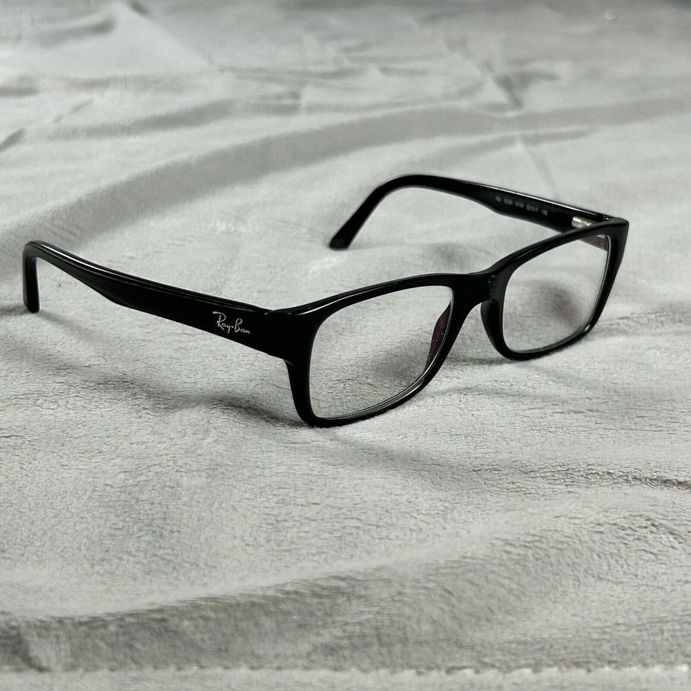 Ray Ban Eyeglasses Black Rectangular Frame Only C… - image 1